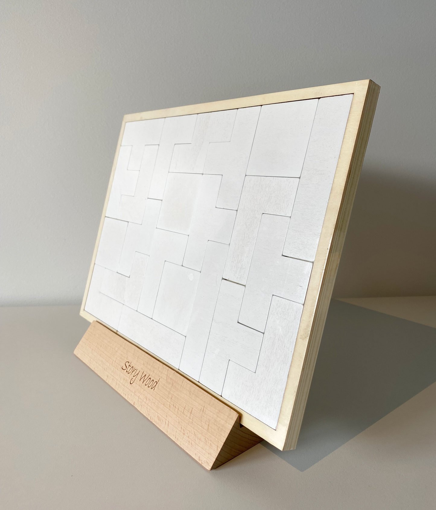 Wooden Rectangle Tetris Puzzle